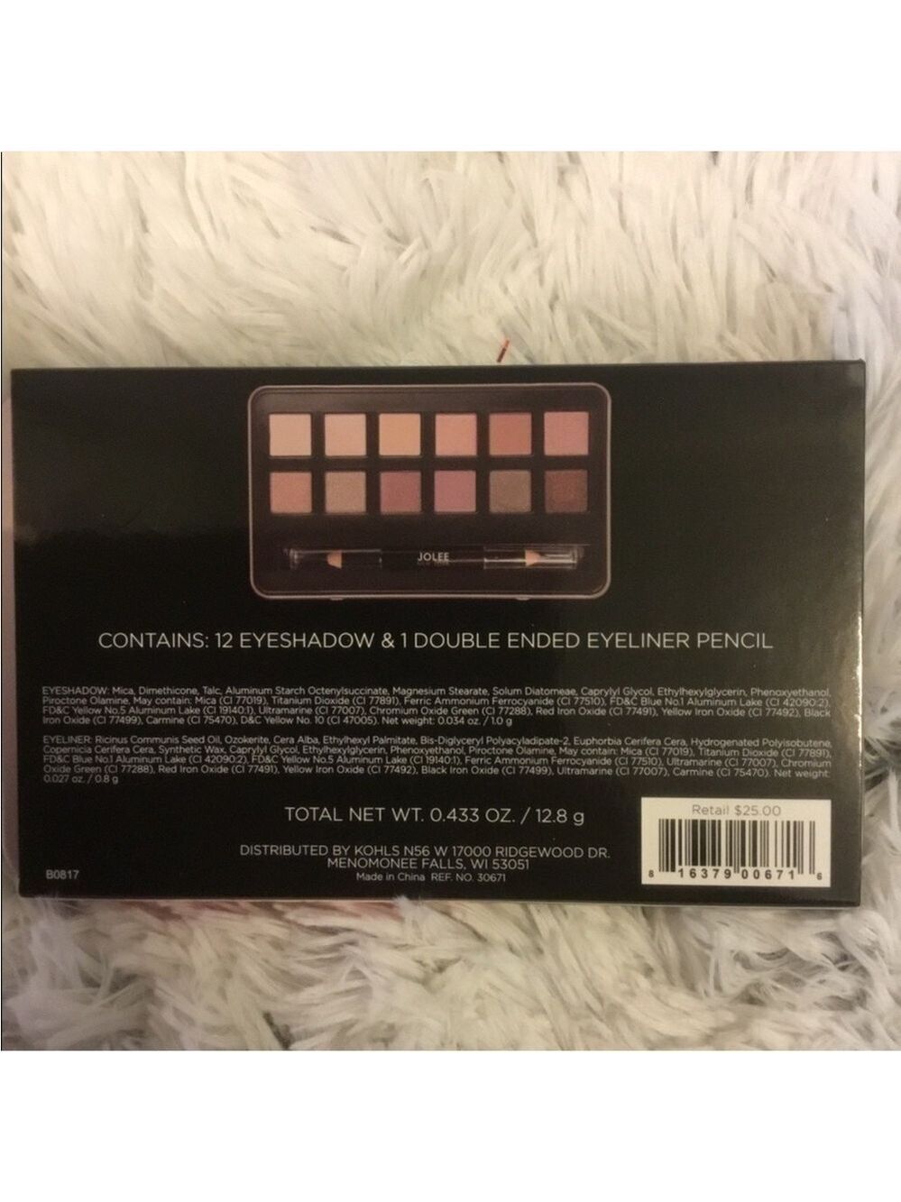 Jolee New York Rosey Neutral eyeshadow and eyeliner set